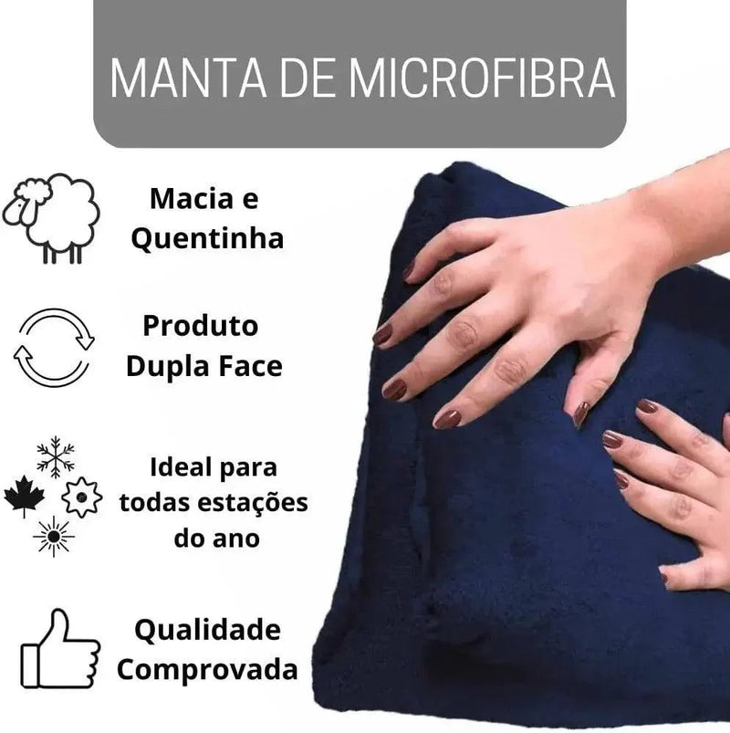Cobertor casal de microfibra