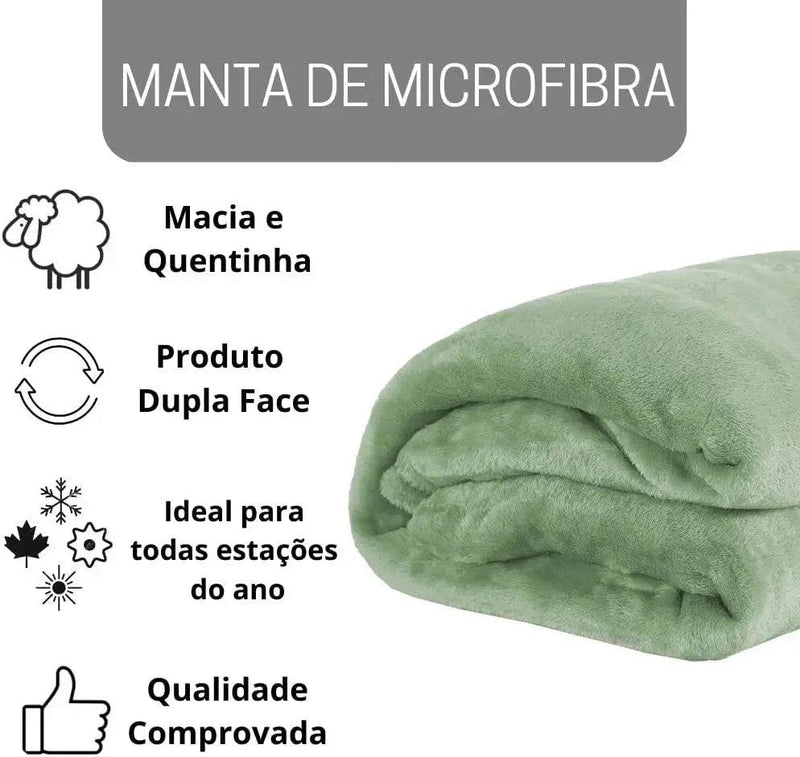 Cobertor casal de microfibra